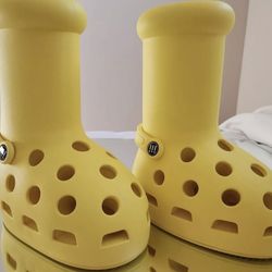 MSCHF x Crocs Big Red Boot (Yellow) Size 10