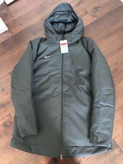 Nike 550 Duck Down Parka Football NFL Issued Jacket Grey DJ6526-060 Size L NWT