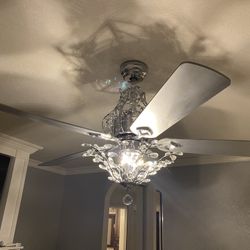 52” Fan With Crystals 
