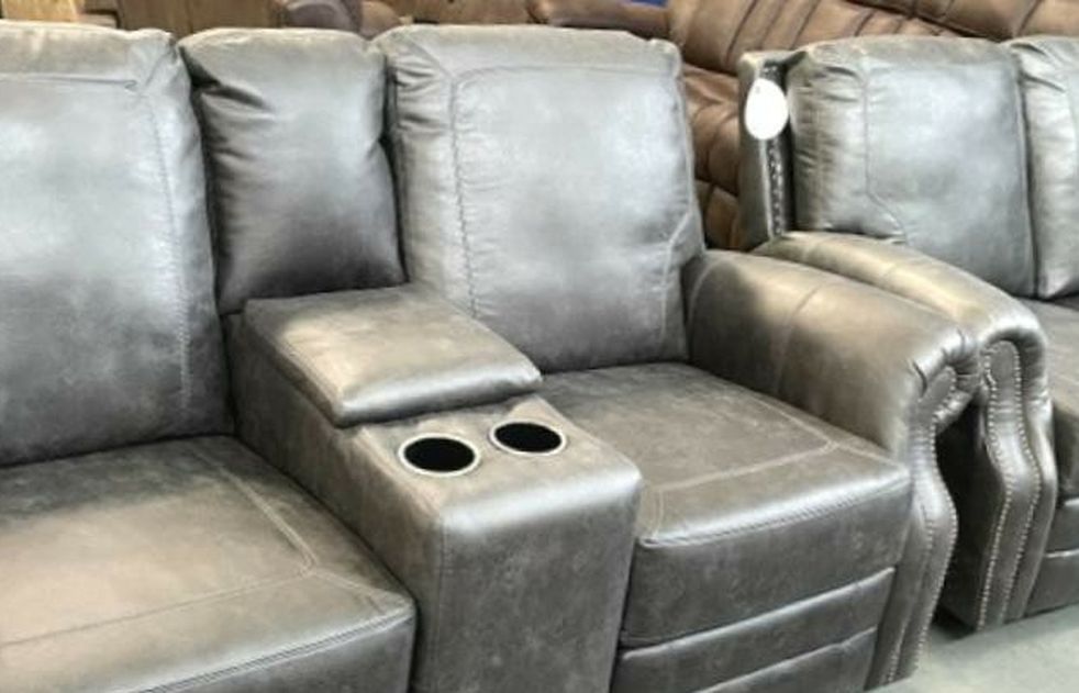 Power Reclining Sofa/Love sets only $49 up front!