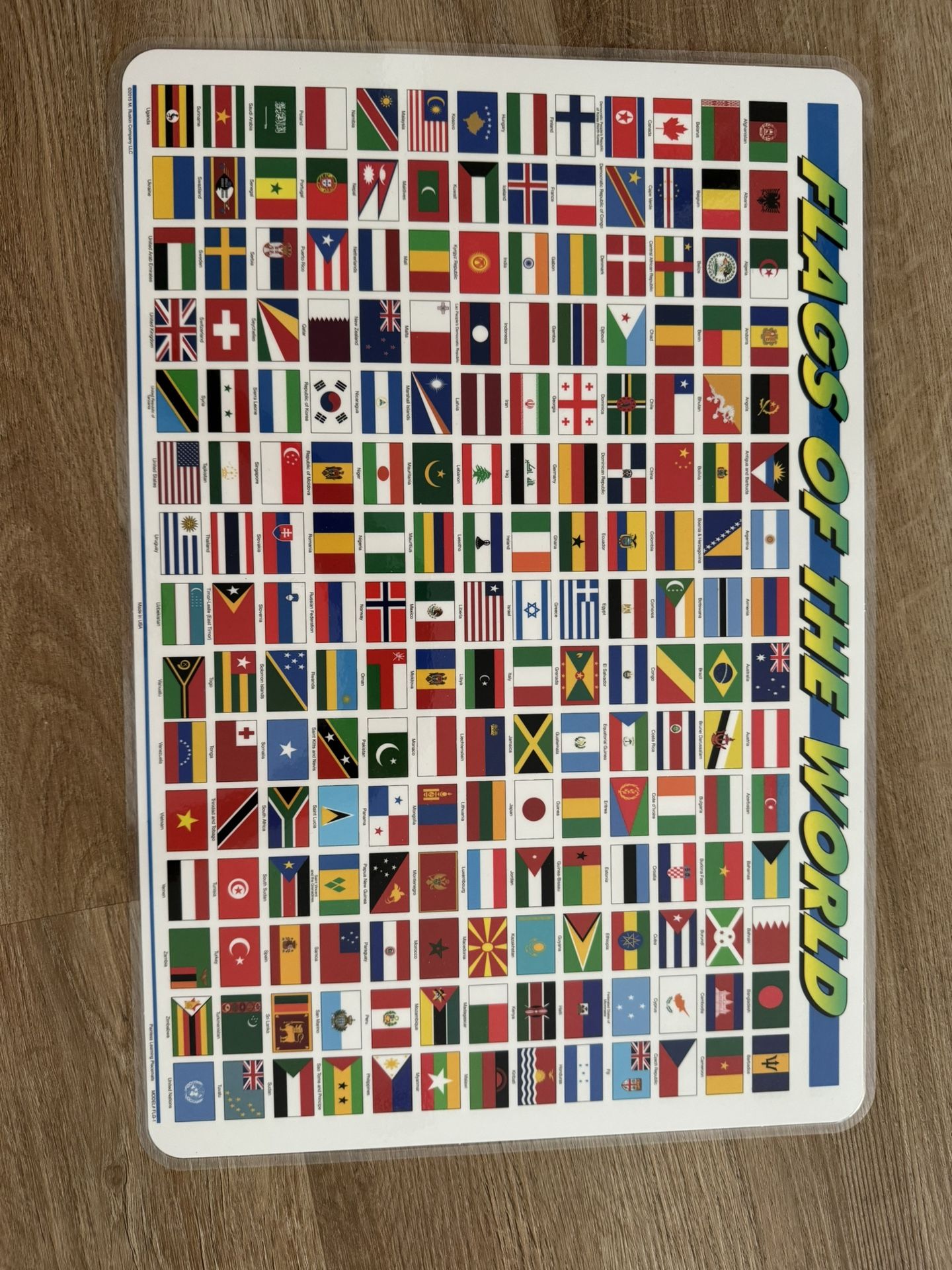 Flags Of The World Poster - Laminated 