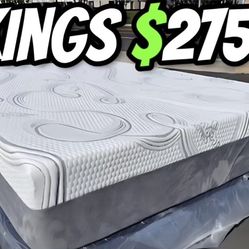 King Organic Hybrid Cool Gel Memory Foam Mattress!!