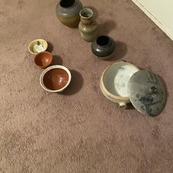 Hand Made Glazed Stone Pottery