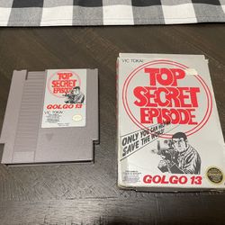 Golgo 13 Top Secret Episode NES in box