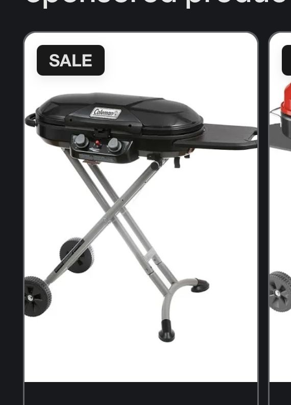 NEW Coleman Black Portable Grill 