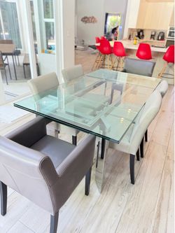 Glass Dining Table Artefacto