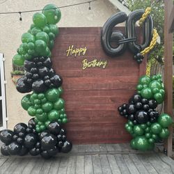 Back Drop And Balloon Garland