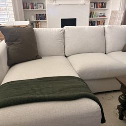 IKEA Finnala Sectional – Gunnared Gray/Beige – 2-Seat + Storage Chaise – Excellent Condition