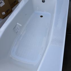 New Kohler Villager Bath Tub Cast Iron Left Drain White