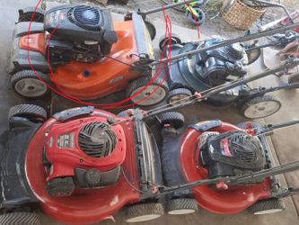 Self propelled lawnmowers and Regular push mowers