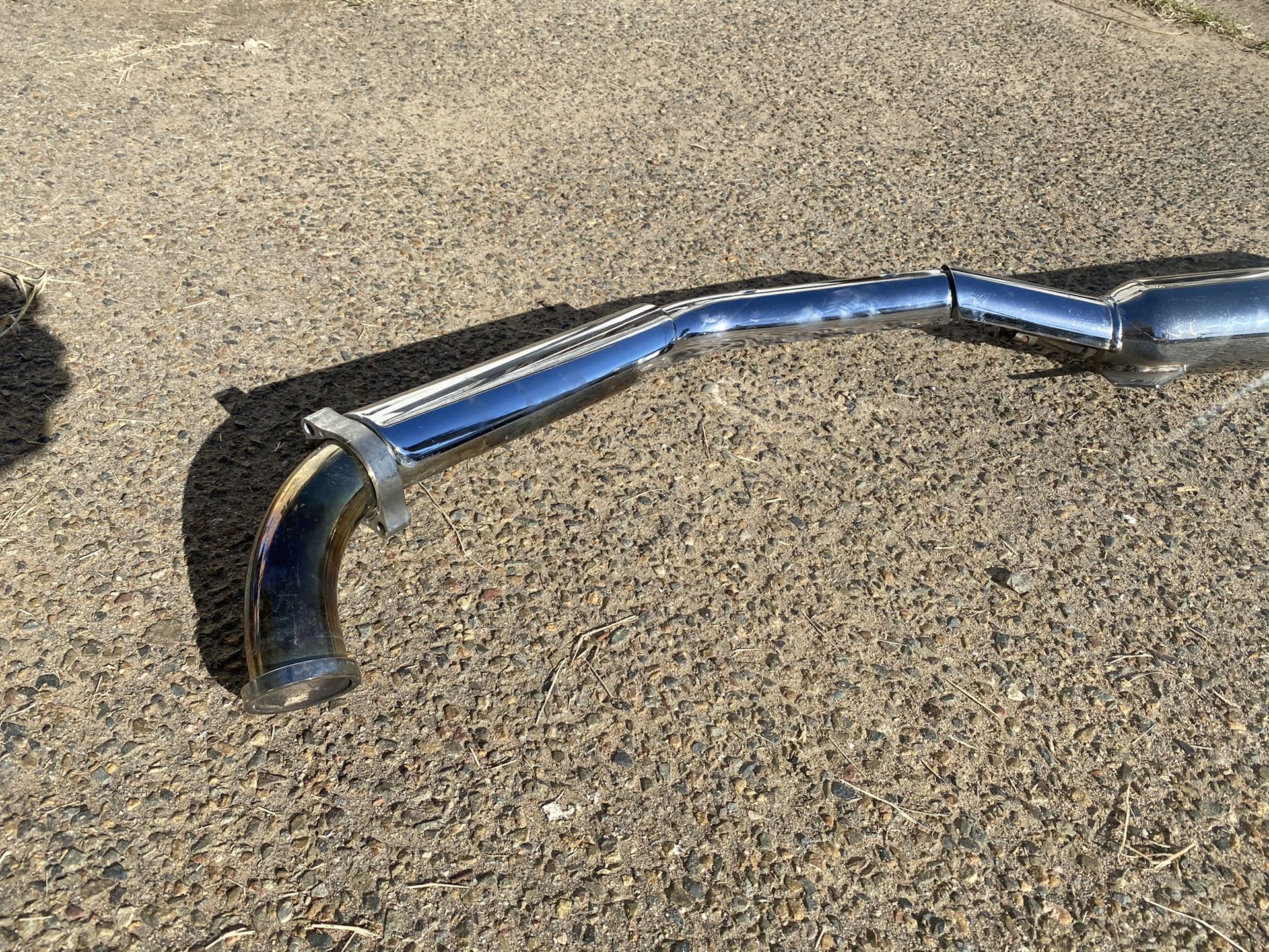 If Is Up Is Available! Suzuki Intruder Motorcycle, Bike Exhaust Pipes With Muffler. Make Me A Good Offer