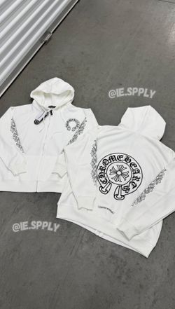 White Chrome Hearts Zip Up
