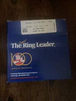 “Hastings” Piston Rings Brand New Sealed Box For Suzuki Samurai 1.3L 8 Valves SOHC Engine