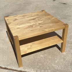 IKEA Norrebo coffee table, discontinued, solid wood table