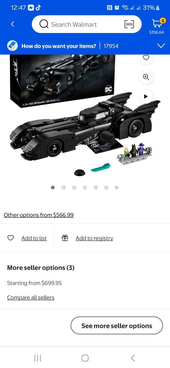 1989 Lego Batmobile