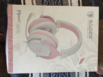 SADES Mpower wired gaming headset, specifically the "Angel Edition"