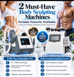 🔥 BRAND NEW PROFESSIONAL BODY SCULPTING MACHINES – 2 AVAILABLE! BUY SEPARATELY OR SAVE WITH A BUNDLE! 🔥
