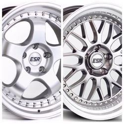 ESR Rim fit 18" 5x114 5x100 5x120 (only 50 down payment/ no CREDIT CHECK)