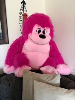 Huge Pink Gorilla Stuffed Animal