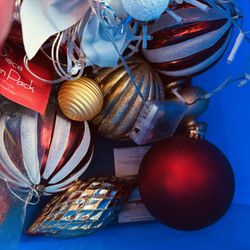 Bin of Christmas Decor