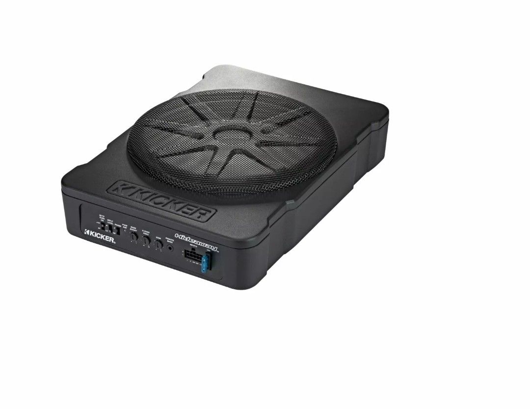 Kicker 46HS10 Hideaway Compact Powered Subwoofer, 10-Inch