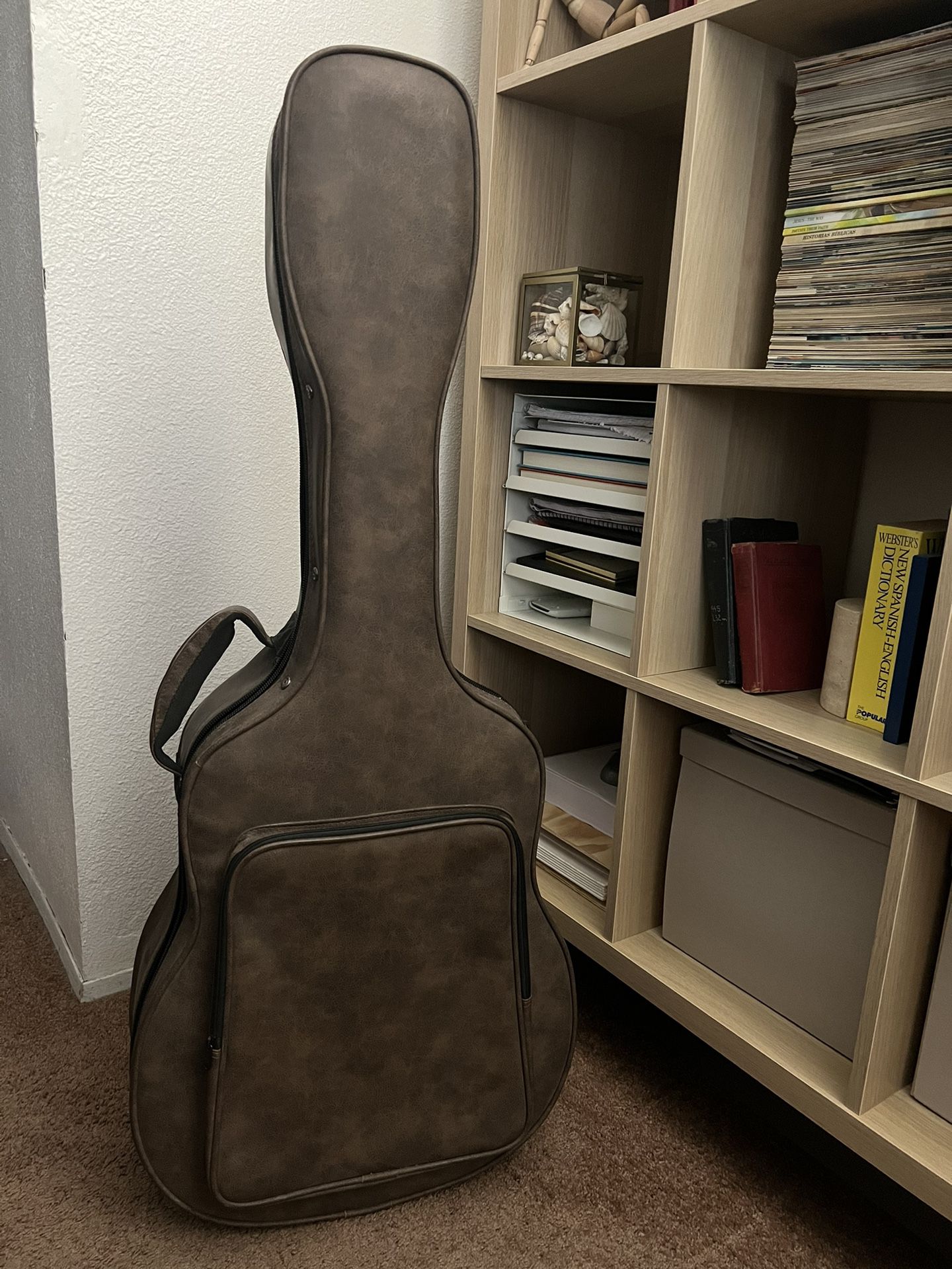 Leather Acoustic Guitar Case