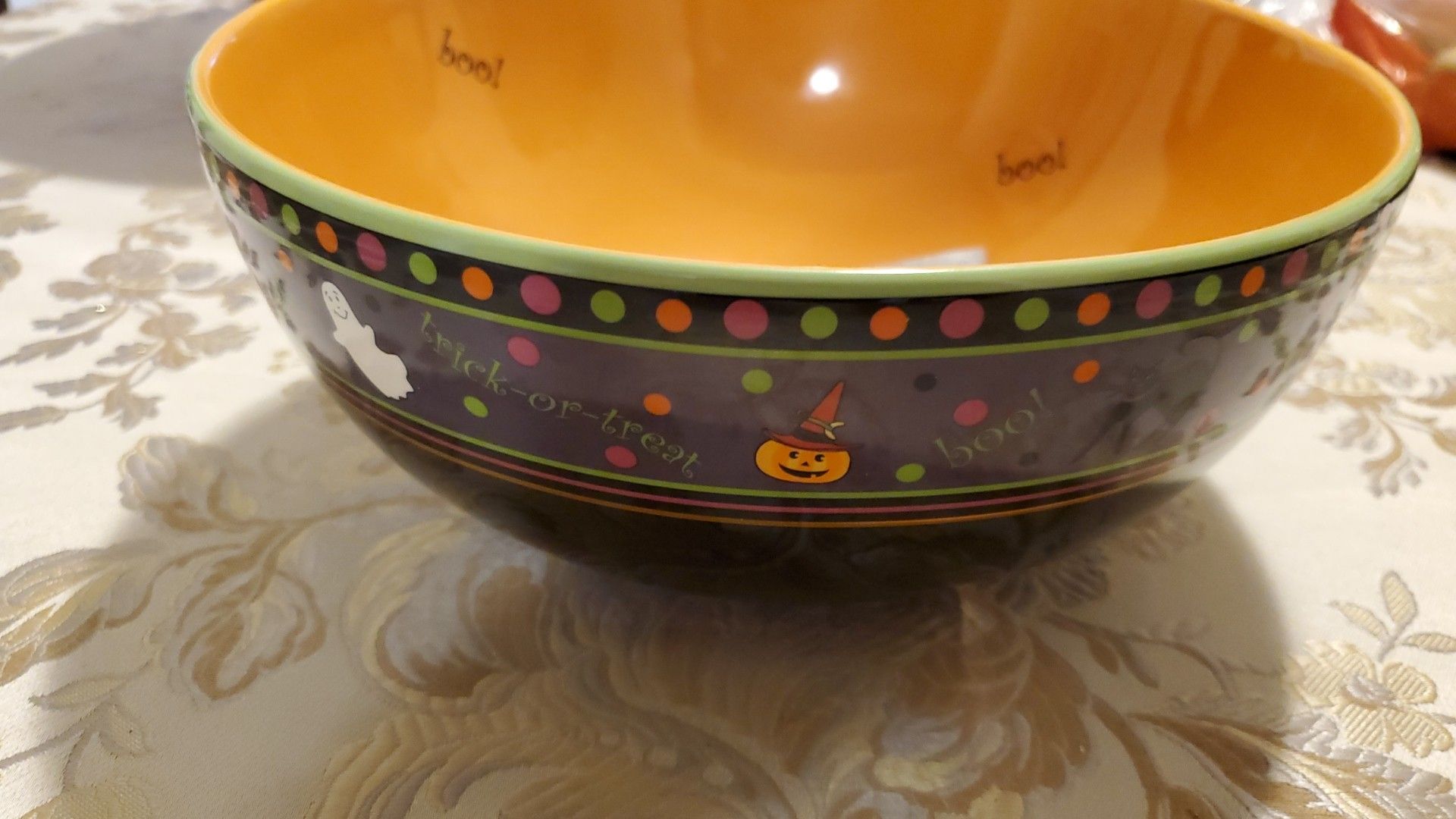 Halloween serving bowl by Longaberger