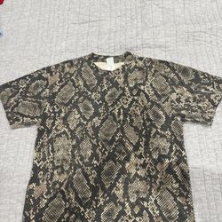 Snakeskin Print T-Shirt (Medium) 