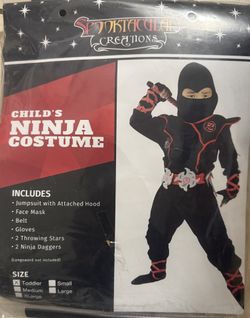 Ninja costume kid
