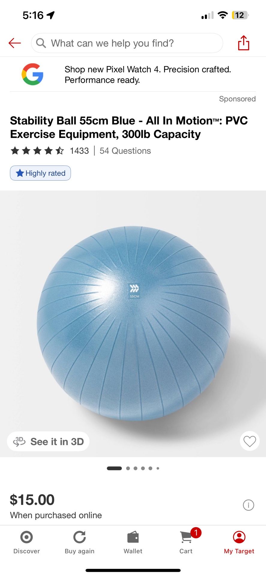 Stability Yoga Ball