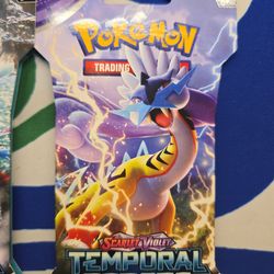 1 Pokemon Temporal Forces Sleeved Booster Pack Art Set