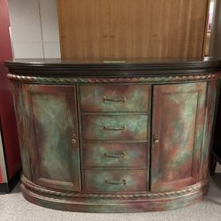Vintage Hand-Finished Sideboard / Storage Cabinet – Unique Statement Piece!