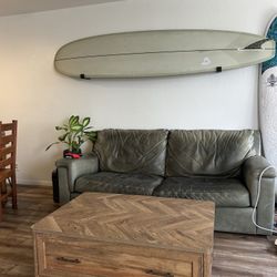 Rustic Wood Coffee Table with Storage Drawers
