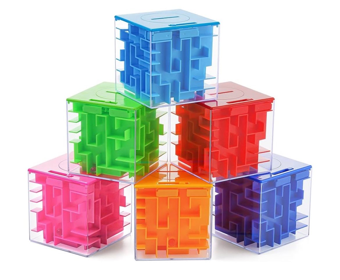 1pk Money Maze Puzzle Gift Box Brain Teaser Kids Adults Birthdays Party Fun