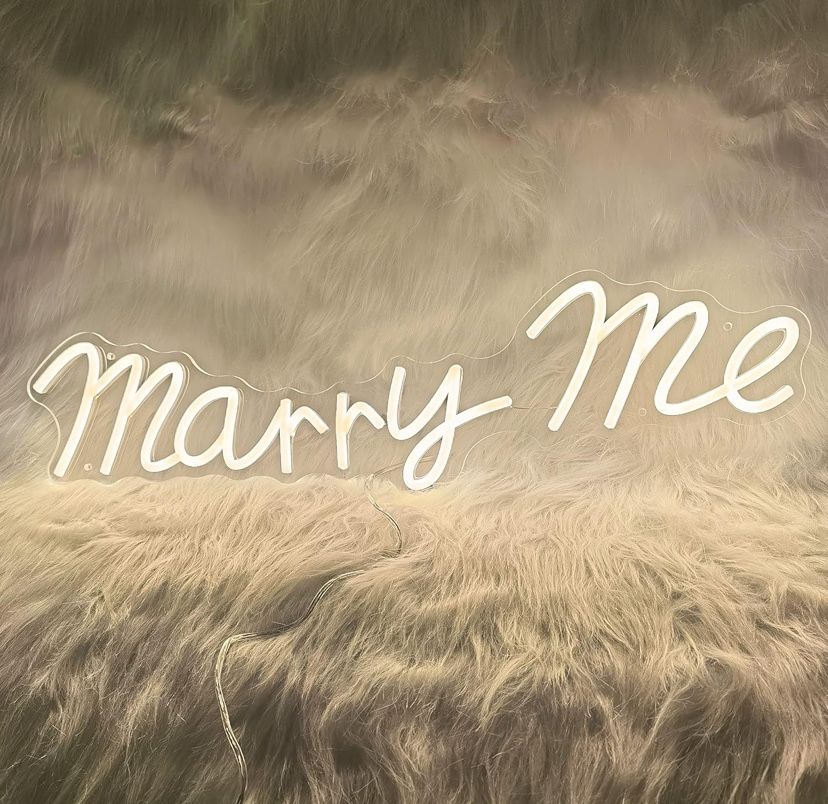 Marry Me Neon Sign