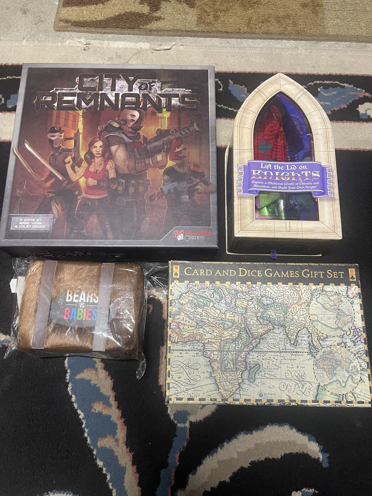 City of Remnents BoardGame Bears And Board Game Lot Dice Medieval