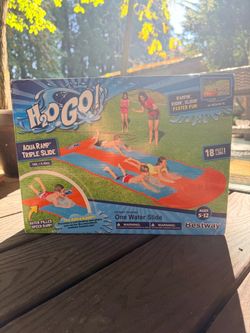 NEW Bestway H2OGO! 18-Foot Triple Water Slide – $25 OBO