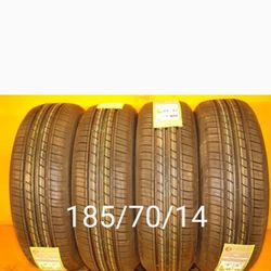 4 New Tires For Sale 185/70/14 We Service Motorcycle Tires