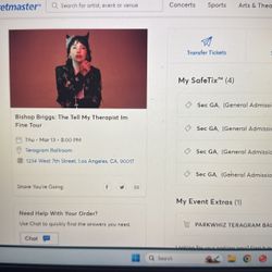 Bishop Briggs: 4 Tickets For The Tell My Therapist I’m Fine Tour Mar13 