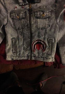 Jean jacket size L $200