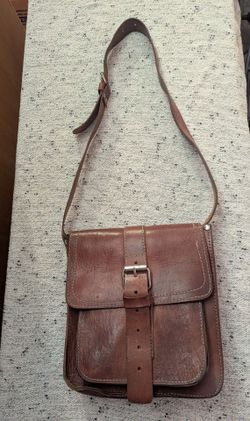 Vintage leather satchel