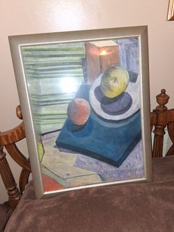 Vintage Still Life 28 x 21. Signed.