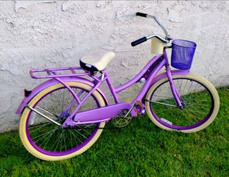 Women's huffy nel Lusso 24" Beach Cruiser bike bicicleta basket
