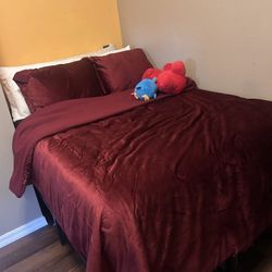 Full Size Metal High Platform Bed OBO