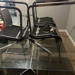 1 Glass Dining Room Table 