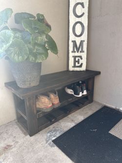 Rustic Wooden Bench