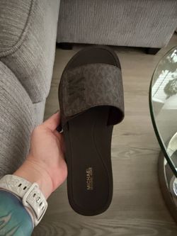 Brown Michael Kors Slides