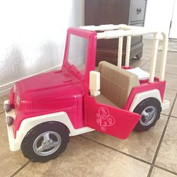 Pink Jeep Toy. 