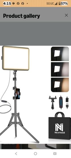 NiceVeedi LED Video Light with Tripod Stand