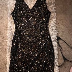 Women’s Black Sequin Dress